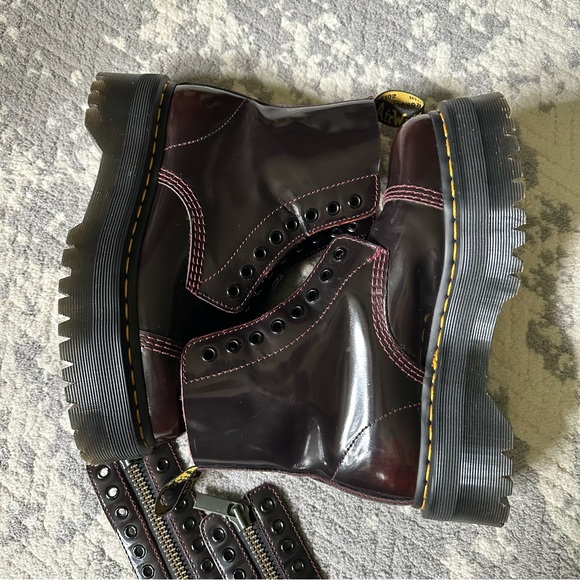 Dr. Martens Sinclair Arcadia Cherry Red boots - Picture 3 of 11